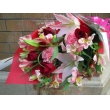 東京都中央区銀座ニューフラワーの花　★ピンク系花束★