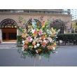 東京都中央区銀座ニューフラワーの花　★HAPPYスタンド（ピンク）・１段★