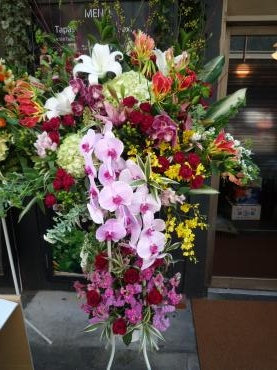 開店祝スタンド、ご注文ありがとうございました。｜「銀座ニューフラワー」　（東京都中央区の花キューピット加盟店 花屋）のブログ