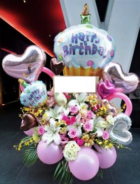 御誕生日、バルーンアレンジメント！御注文ありがとうございました。｜「銀座ニューフラワー」　（東京都中央区の花キューピット加盟店 花屋）のブログ