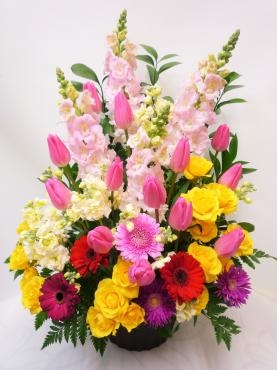 設立記念アレンジメント、御注文ありがとうございました。｜「銀座ニューフラワー」　（東京都中央区の花キューピット加盟店 花屋）のブログ