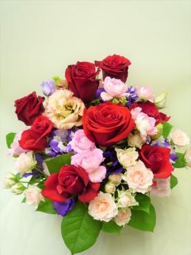 結婚記念日アレンジメント・ご注文ありがとうございました。｜「銀座ニューフラワー」　（東京都中央区の花キューピット加盟店 花屋）のブログ