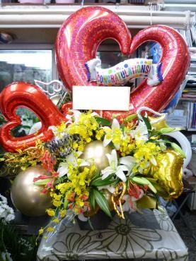 御祝、バルーンアレンジメントご注文ありがとうございました。｜「銀座ニューフラワー」　（東京都中央区の花キューピット加盟店 花屋）のブログ