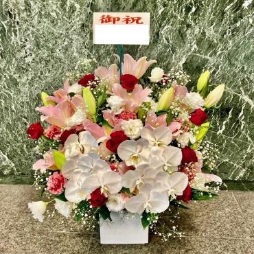 事務所開設の御祝アレンジメントをお届け致しました。｜「銀座ニューフラワー」　（東京都中央区の花キューピット加盟店 花屋）のブログ