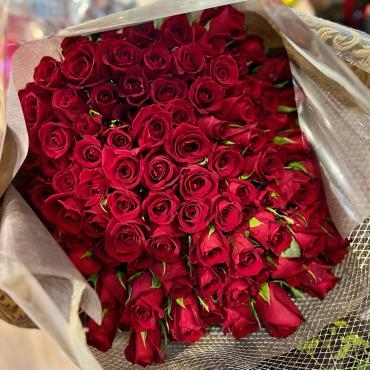 プロポーズに108本の赤バラ｜「銀座ニューフラワー」　（東京都中央区の花キューピット加盟店 花屋）のブログ