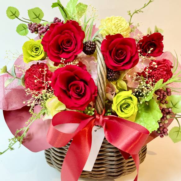 ローズバスケット ナチュラル レッド【P-239】