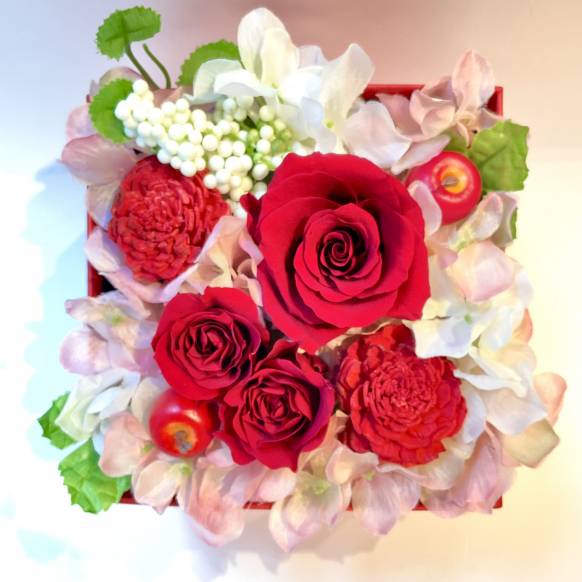 ローズＢＯＸパレット　レッド【P-241】