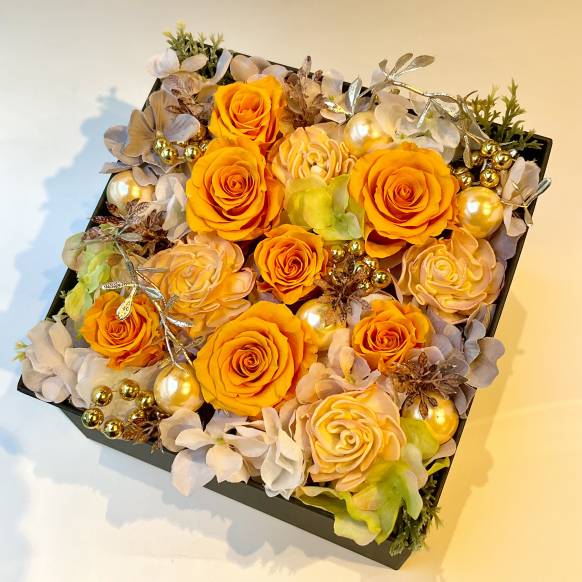 ローズＢＯＸエレガント　オレンジ【P-254】 900475