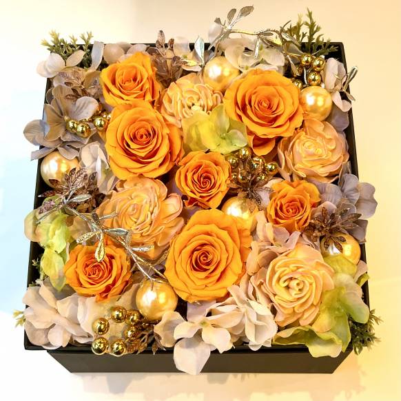 ローズＢＯＸエレガント　オレンジ【P-254】