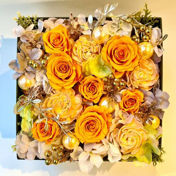 ローズＢＯＸエレガント　オレンジ【P-254】